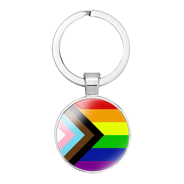 Progressive Pride Flag Keyrings