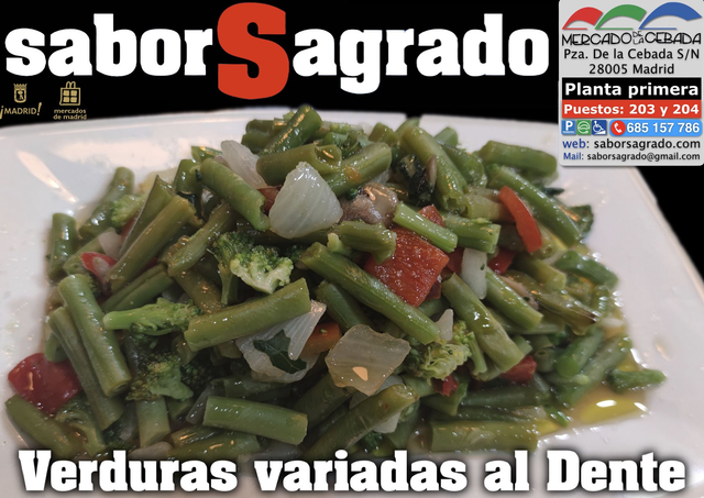 Verduras variadas al dente