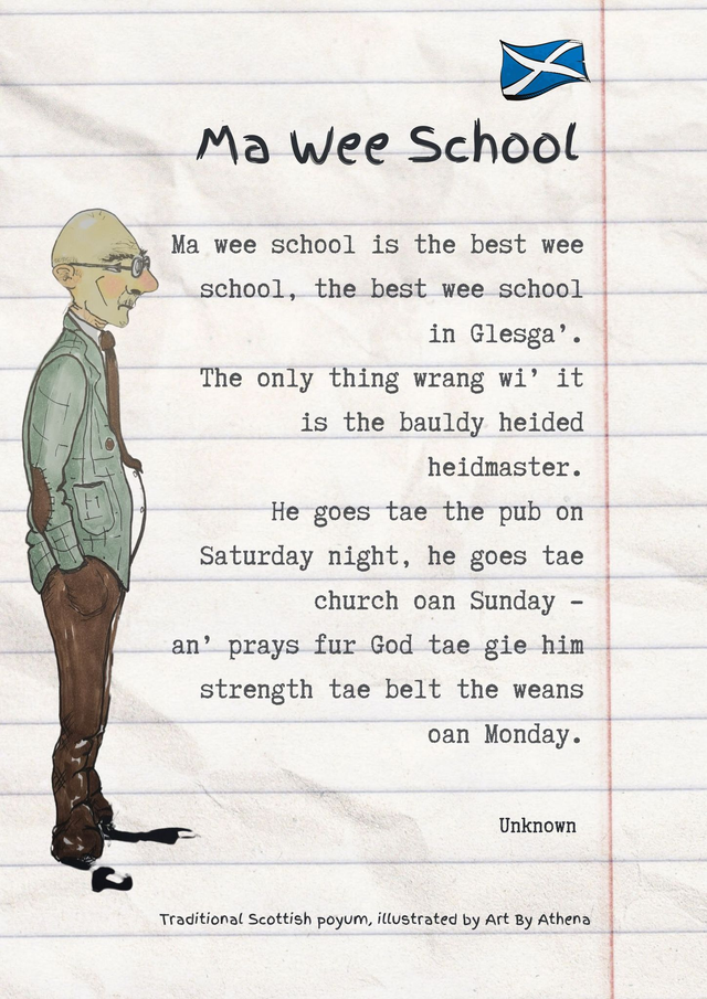 Traditional Scottish Poyum: Ma Wee School