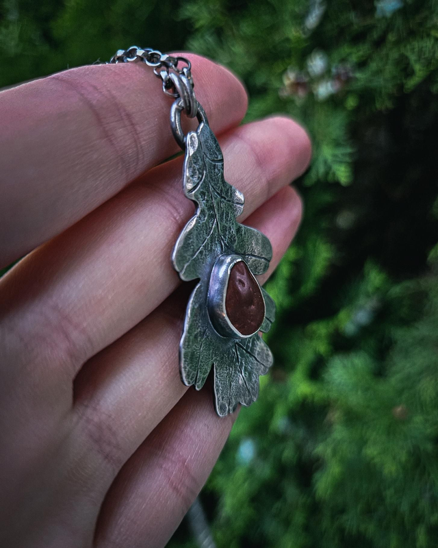 Pendentif Feuille de chêne