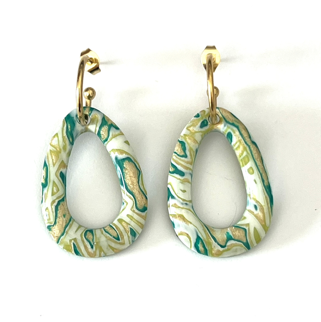 Boucles d’oreilles Oasis ovale 