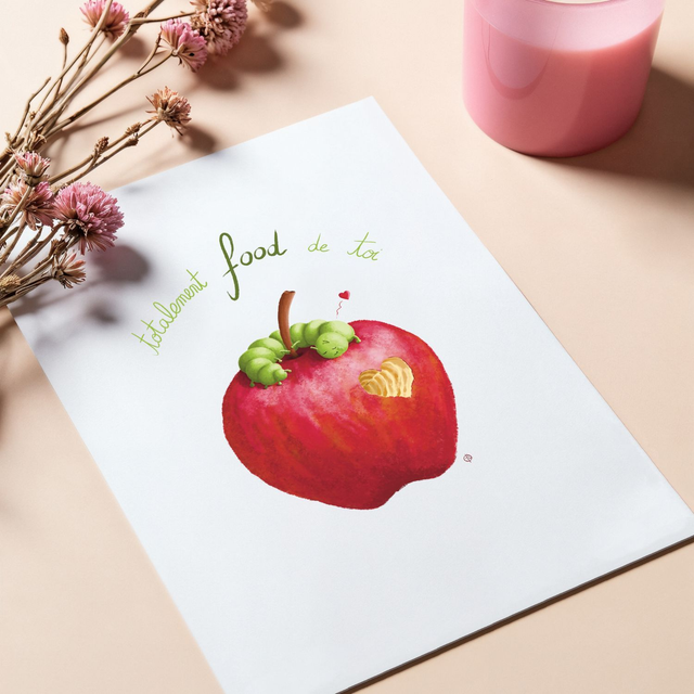 "Totalement food de toi" Carte postale