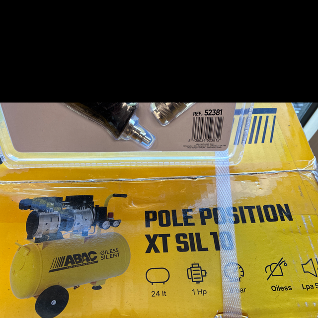 Compressore silenziato, 24 l, uno Hp otto Bar