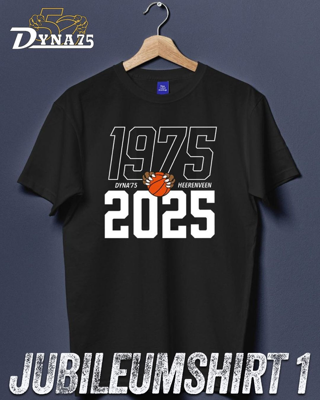 Dyna'75 jubileumshirt 1975-2025