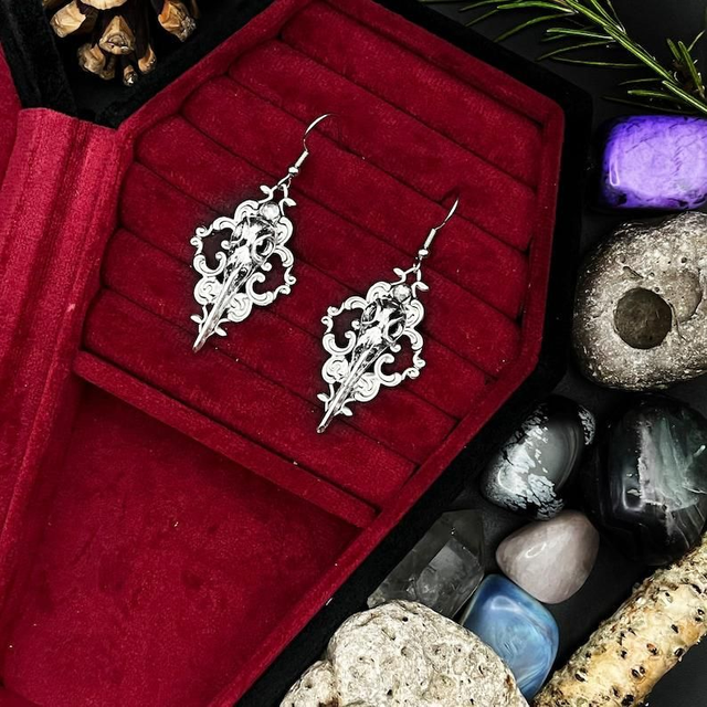 Raven earrings