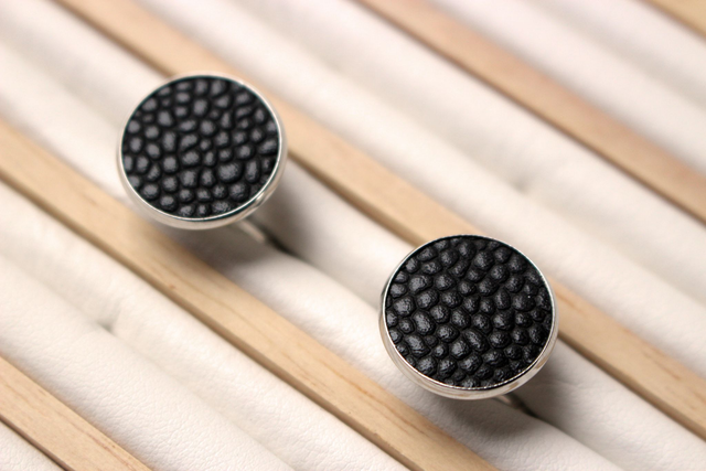 Boutons de Manchettes - NoirGrainé