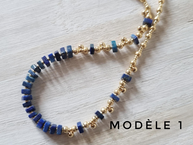 Collier court Saragosse doré