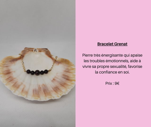 53- Bracelet Chaine en Grenat