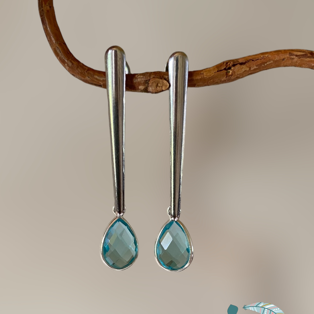 Boucles d’oreilles en Topaze