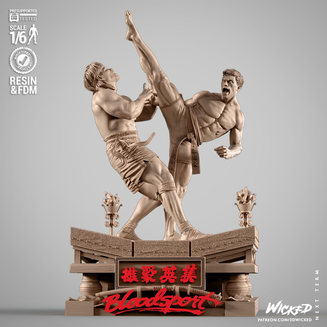 DIORAMA BLOODSPORT FRANK VS CHONG  série movie