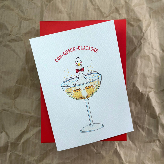 Con-Quack-ulations (Congratulations) - Greeting Card