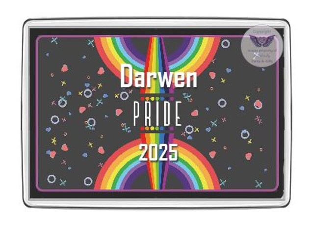 Darwen Pride Oblong Fridge Magnet-OFM10