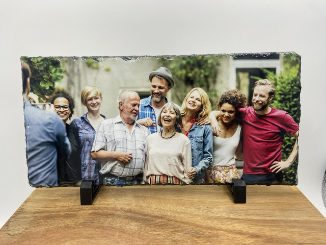 8 - Personalised Slate Tile - Custom Rock Slate - Large Rectangle