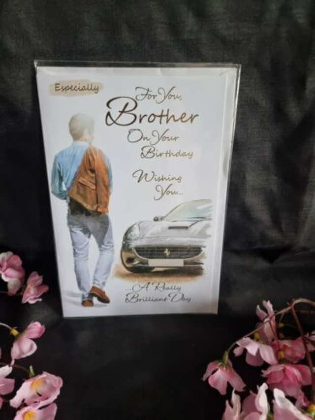 Brother Birthday card With a Lovely Verse Traditional Birthday card for Brother