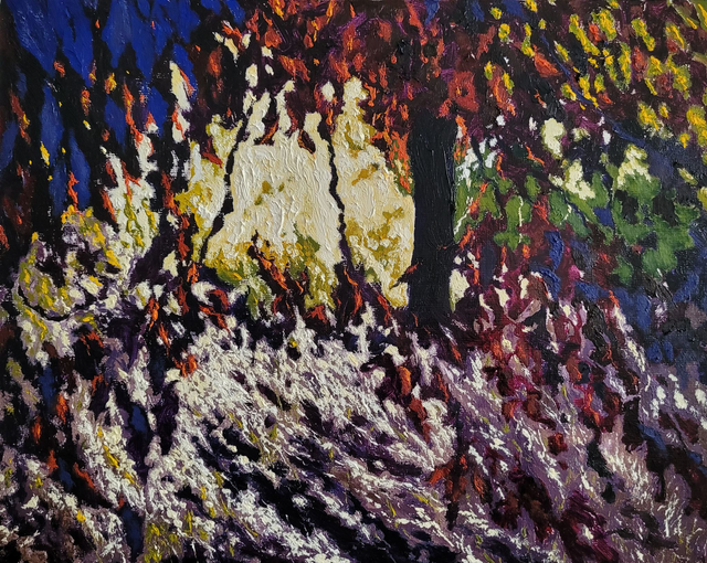 Prześwit, 40x50, olej, płótno, 2022