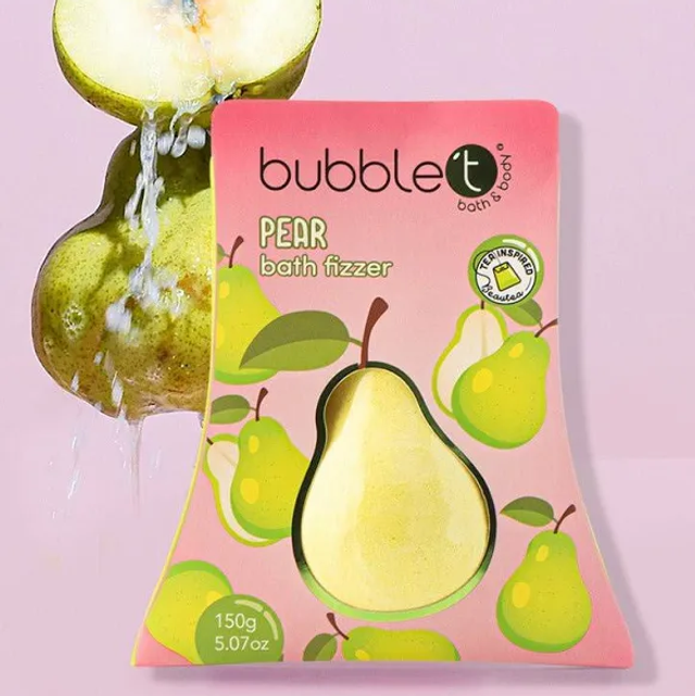Bubble t pear bath fizzer