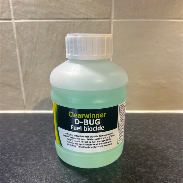 Clear winner D-Bug fuel biocide 