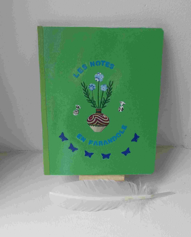 carnet ligné pour des notes fleuries