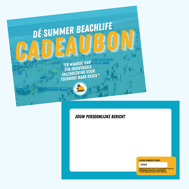 Summer BeachLife individuele cadeaubon (beachvolleybal)