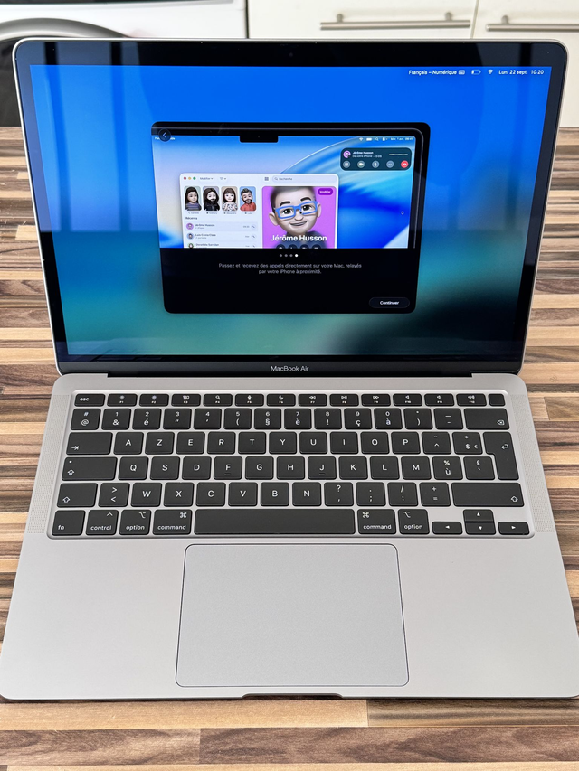 Macbook Air OS Tahoe 13 M1 8Go 256Go 2020