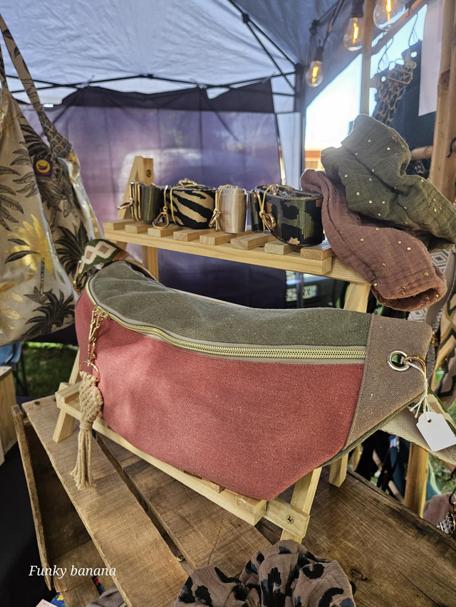 Banane nomade tricolore non plissée taille L