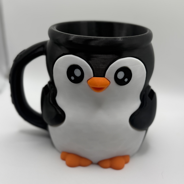 Pebbles the penguin ice cream tub holder