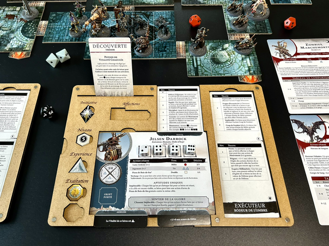 Plateaux de jeu pour Cursed City (L) (Lot de 4)