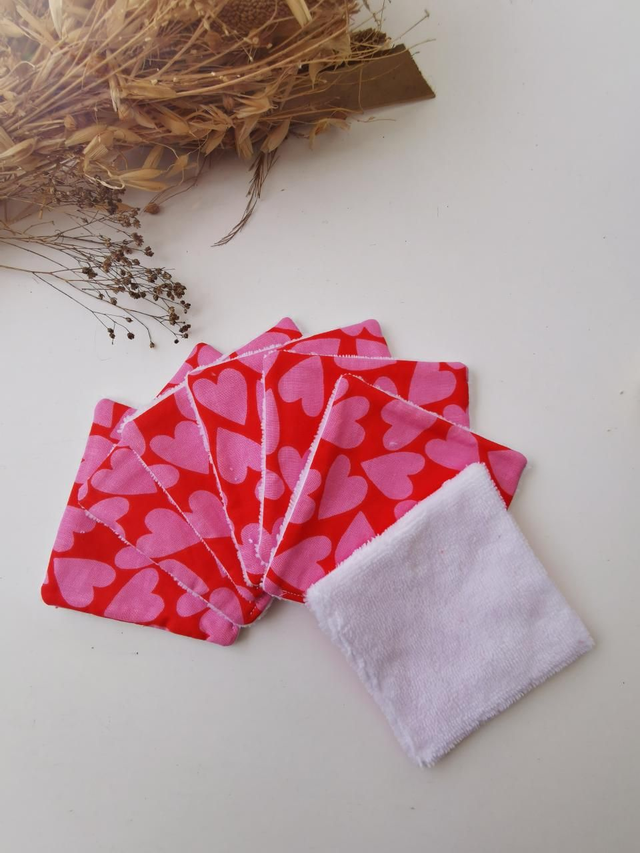 Lingettes GUSTAVE coeur rose