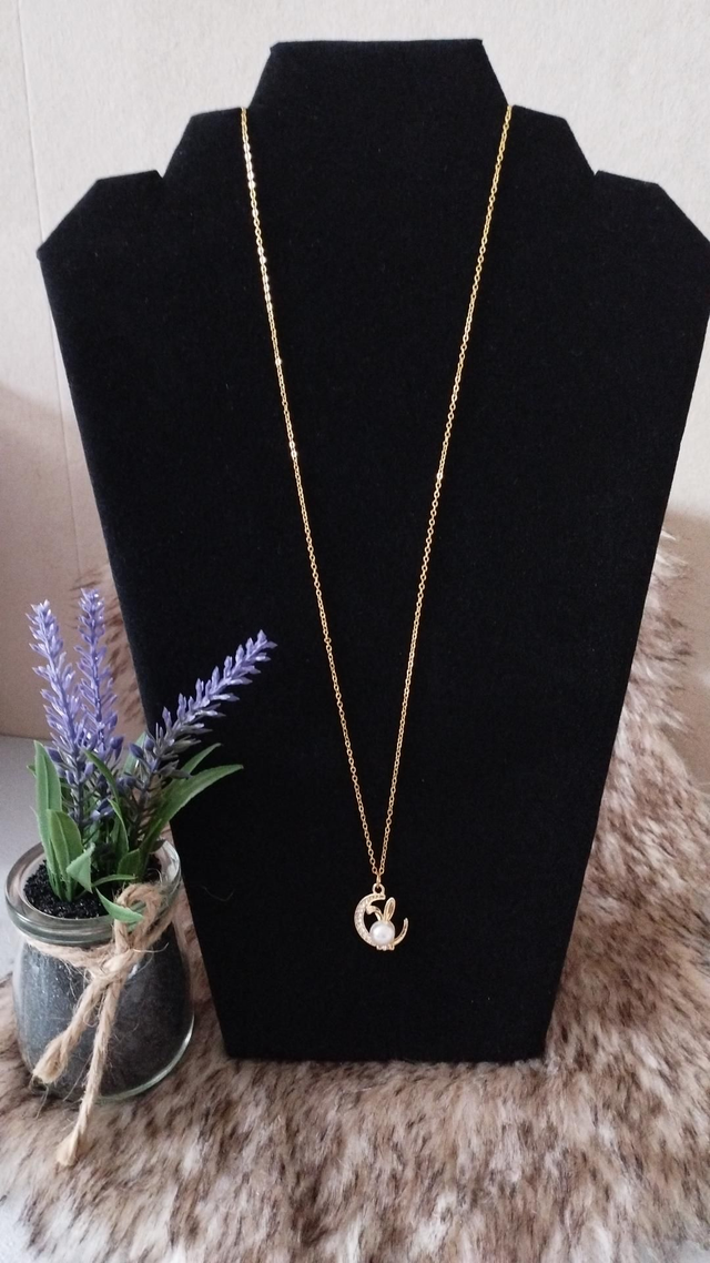Chaîne doré avec pendentif le lapin merveilleux. Collection Vincenz'o bijoux