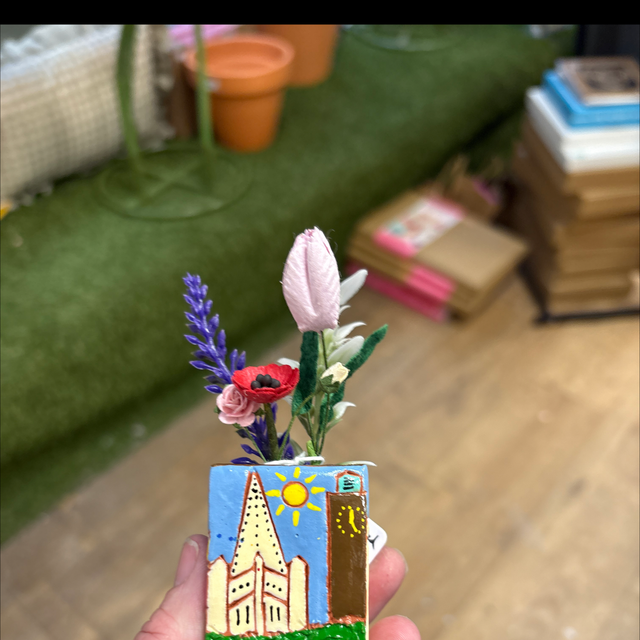 Mini vase boterbloem