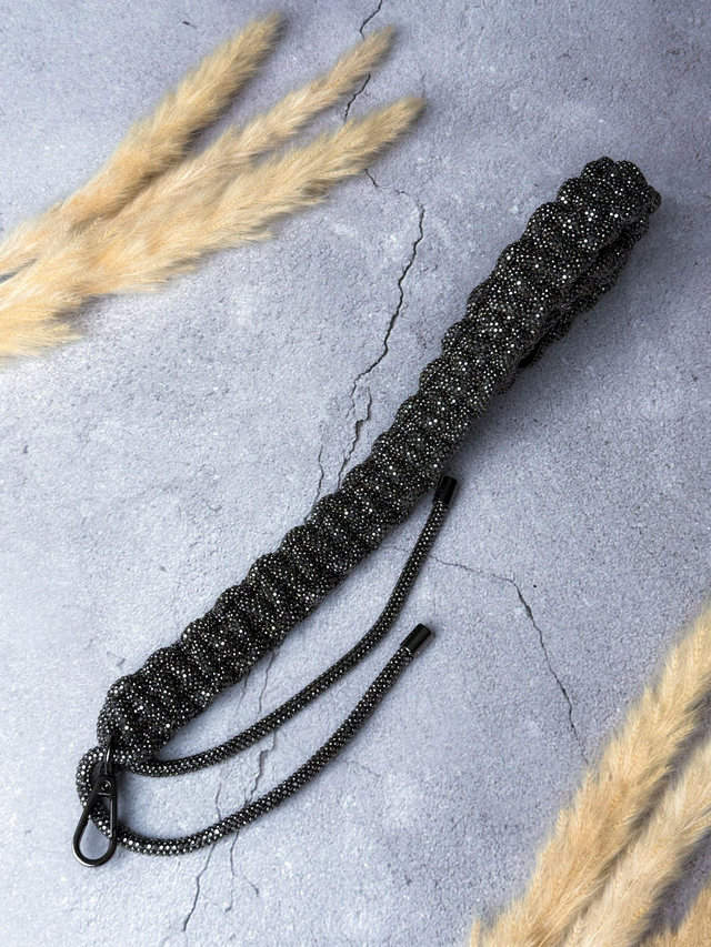 Bag Strap Luxe | schwarz noir | Strass | Taschengurt