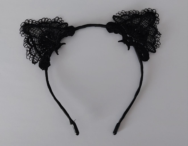 816- serre-tete chat noir