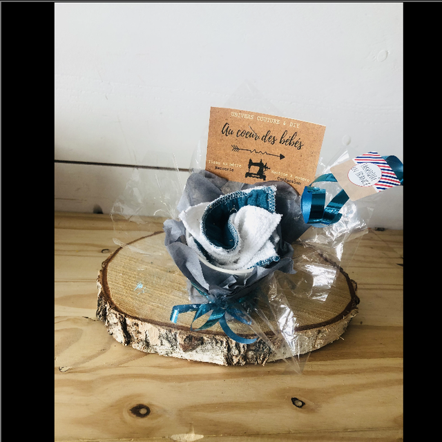 Rose de lingettes Coton