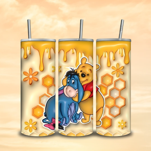 Tumbler 3D Winnie et Bourriquet