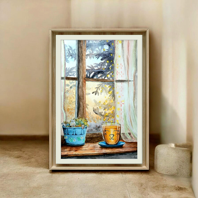 Tirage d'art '' Instant cocooning '' 