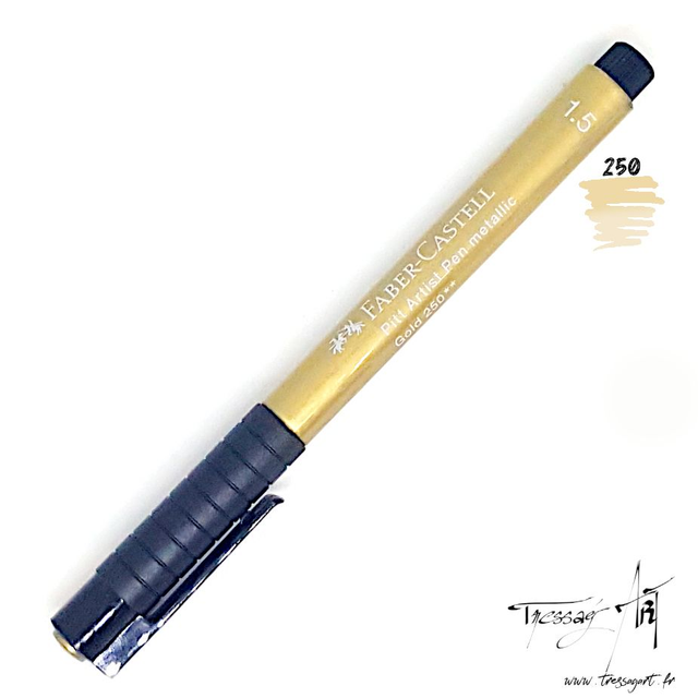 FABER CASTELL - FEUTRE PITT ARTIST PEN - OR METALLISE 1,5mm - FB074250