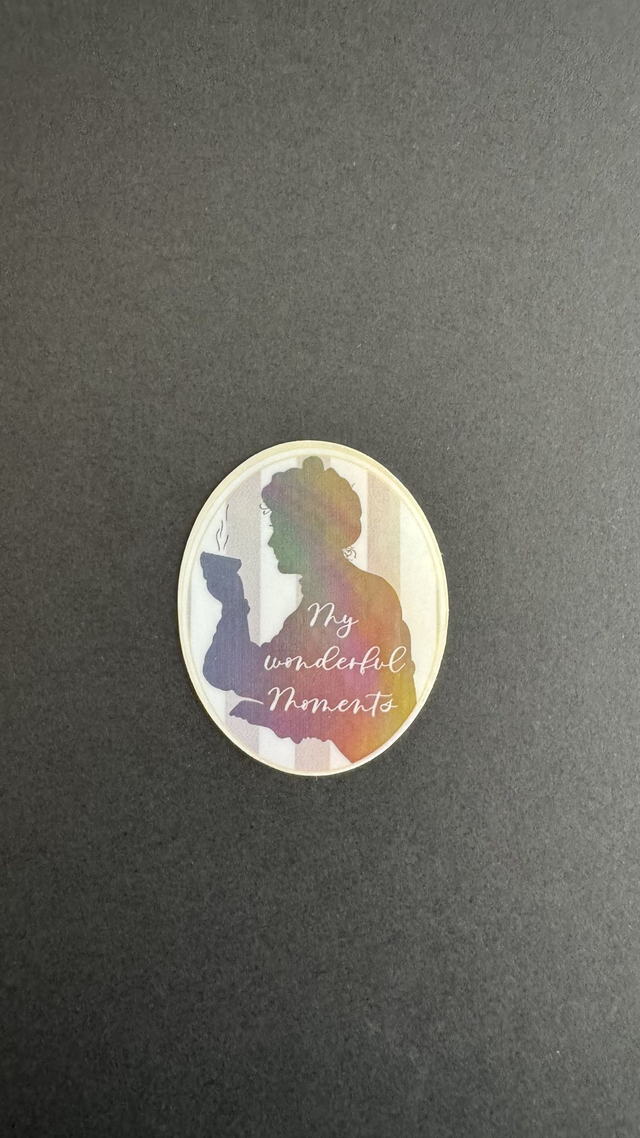 Sticker holographique &quot;My Wonderful moments&quot;