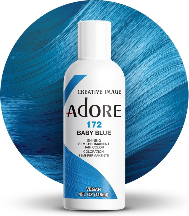 Adore Shining Semi-Permanent Hair Colour 118 ml (172 Baby Blue)