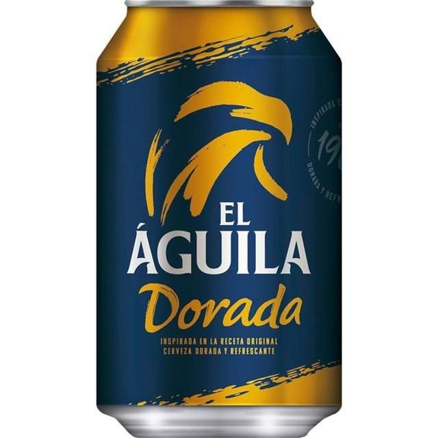 El Aguila Dorada Cerveza Rubia Especial Lata 33 Cl