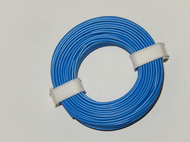 câble souple bleu 0,14mm² 10ml Herkat 3613