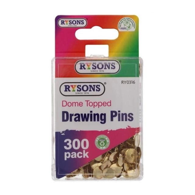 Rysons Dome Topped Drawing Pins