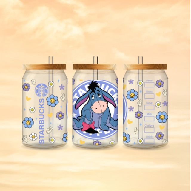 Verre canette givré Starbuck Bourriquet