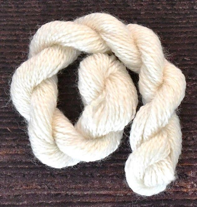 Embroidery Thread  Bluefaced Leicester silk natural