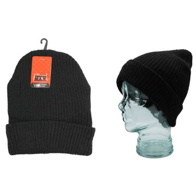   Thermo Max Ribbed Hat With Lining
