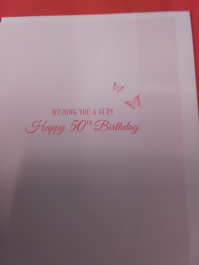 50th Birthday Card Modern Design