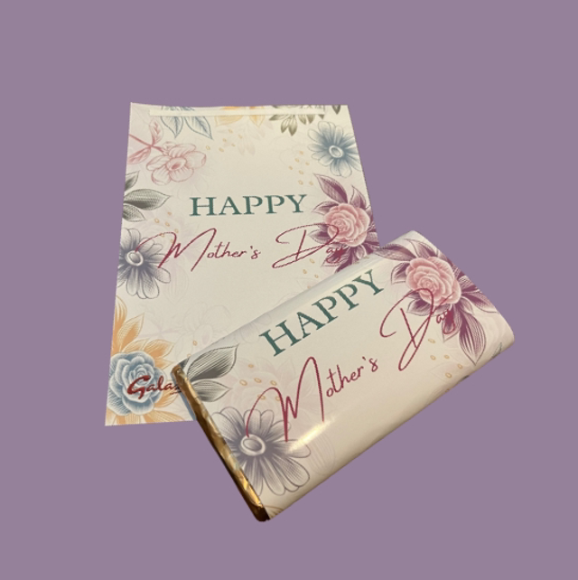 Mother’s Day Chocolate Wrapper & Chocolate Bar 