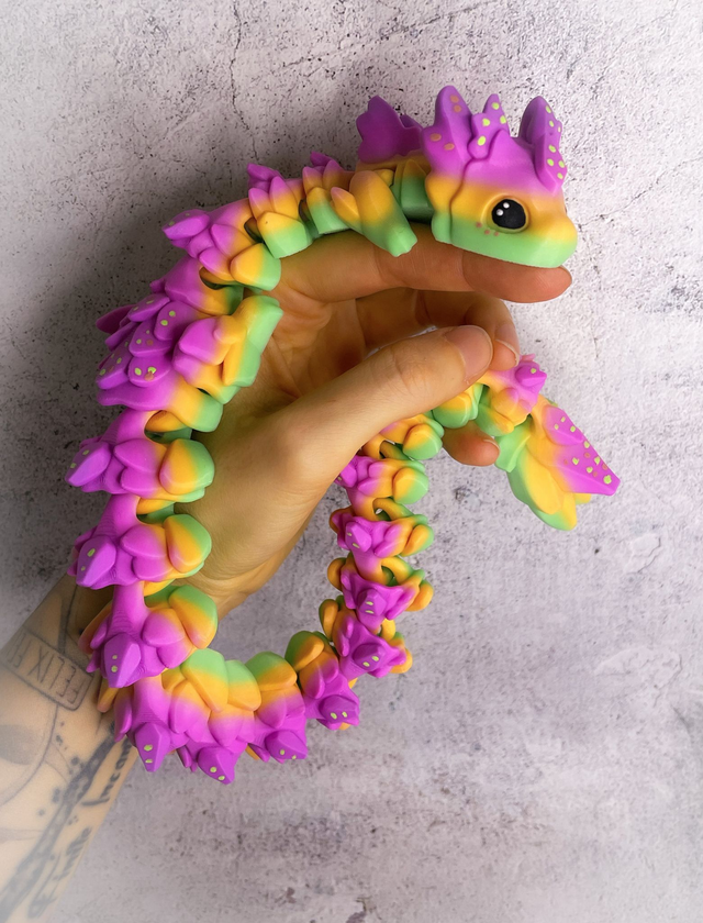 Drak Rubikoro Rainbow růžový