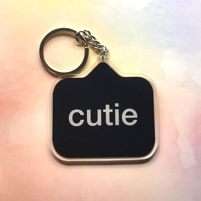 Instagram Tag "cutie" Keychain