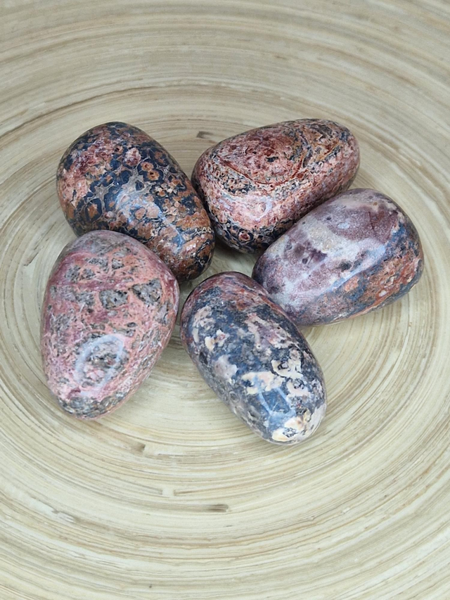 Jaspe léopard - Pierre roulée