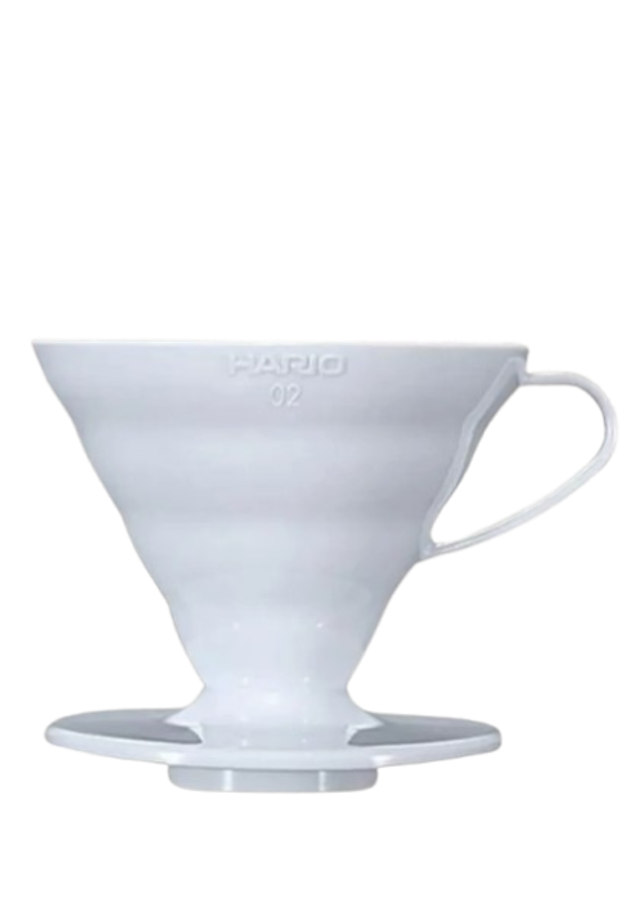Plastic V60 Dripper No 2 - White